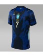 Brazílie Vinicius Junior #7 Venkovní Dres pro Dámské MS 2026 Krátký Rukáv Brazílie Vinicius Junior #7 Venkovní Dres pro Dámské MS 2026 Krátký Rukáv